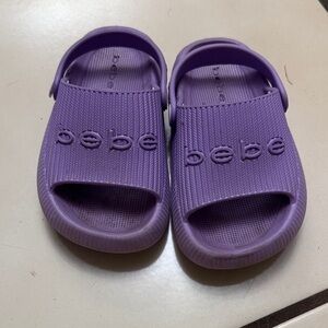 Bebe Kids Lavender Slide Sandals